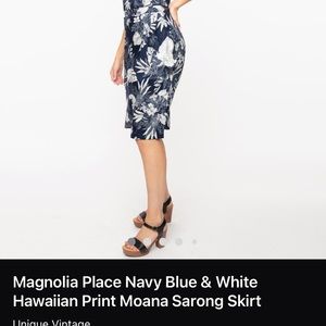 Tiki Tropical halter top and skirt set